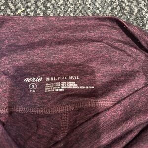 Maroon aerie leggings